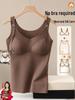Pregnancy Fleece-Lined Nursing Camisole: Warm Vest for Autumn/Winter, No Bra Needed