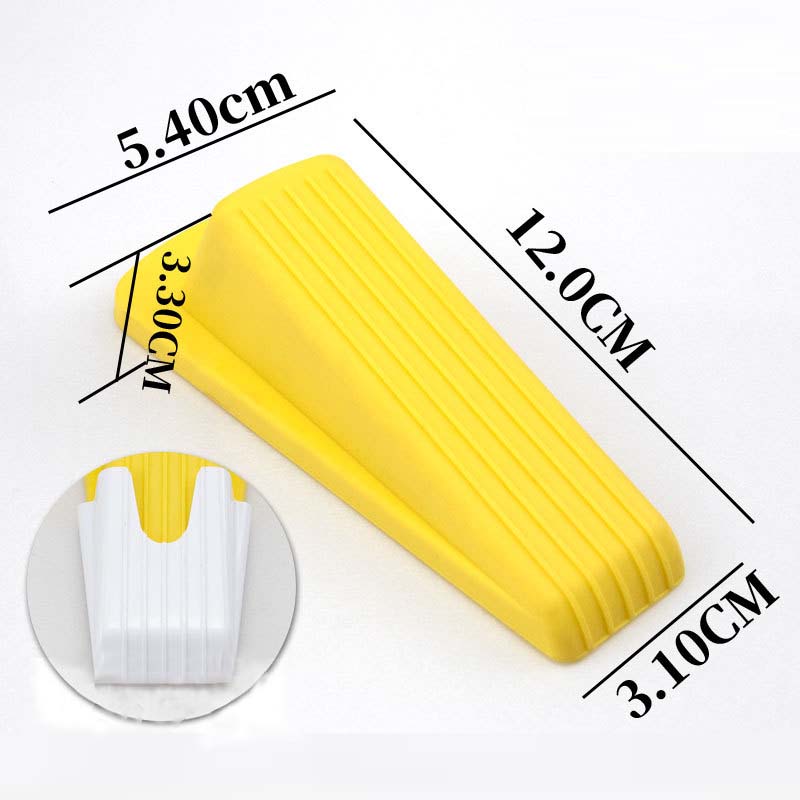 Silicone Door Stopper Self Adhesive Strong Suction Wall Protectors Hidden Mute Anti Collision Floor Holder 12*5.4*3.3cm