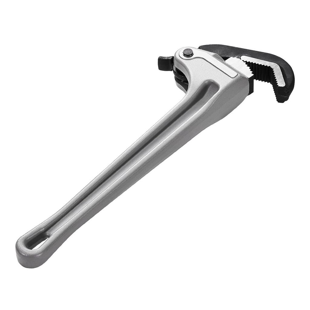 Aluminum Straight Pipe Wrench 18 in Automatic Jaw Adjustment 60CRV Jaw