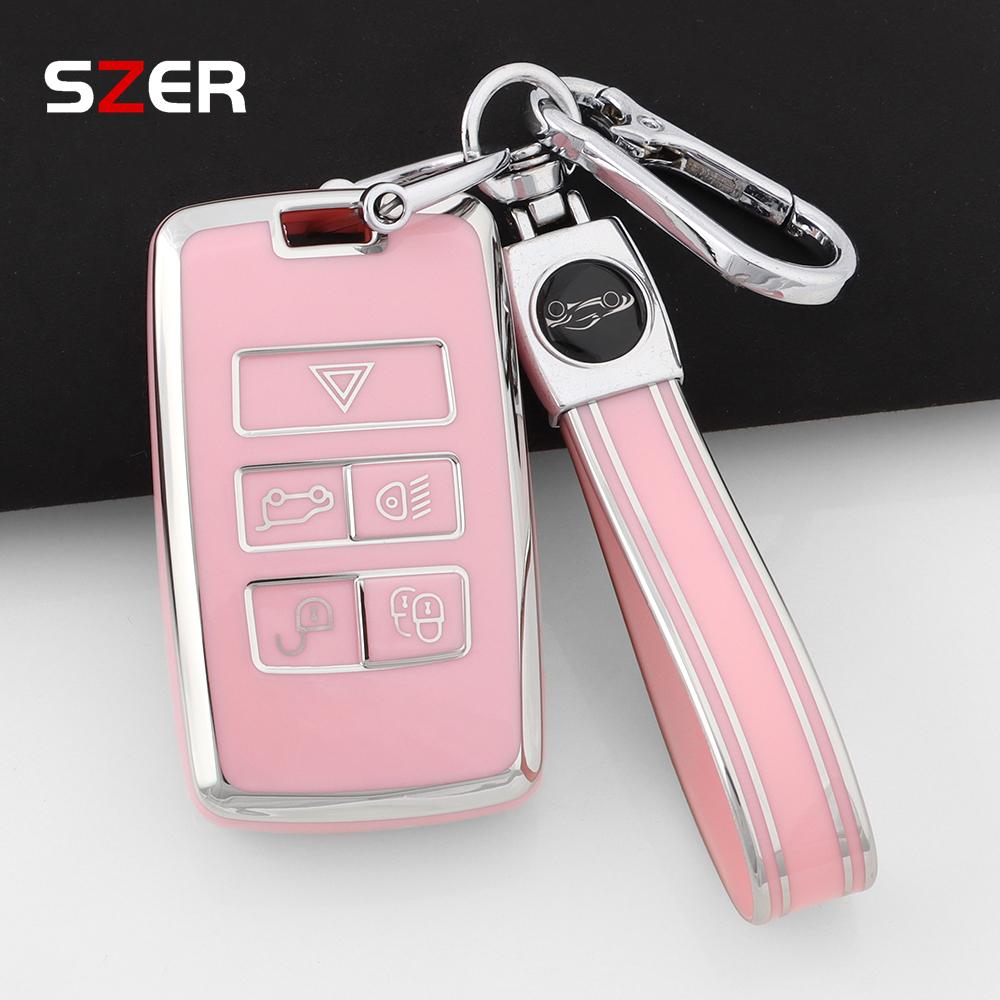Nueva Funda de Silicona TPU para Llave de Coche Portallaves Carcasa Para Land Rover Range Rover Discovery 5 Sport Para Jaguar Xel E-Pace