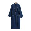 Unisex Waffel-Baumwollbademantel für Frühling/Sommer - Leichtgewichtiger Yukata-Stil für Männer und Frauen.