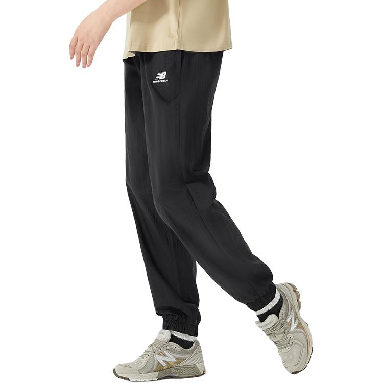 New Balance Knitted Sweatpants Women's Black Moderate Cuffed Pants WP21500-BK
