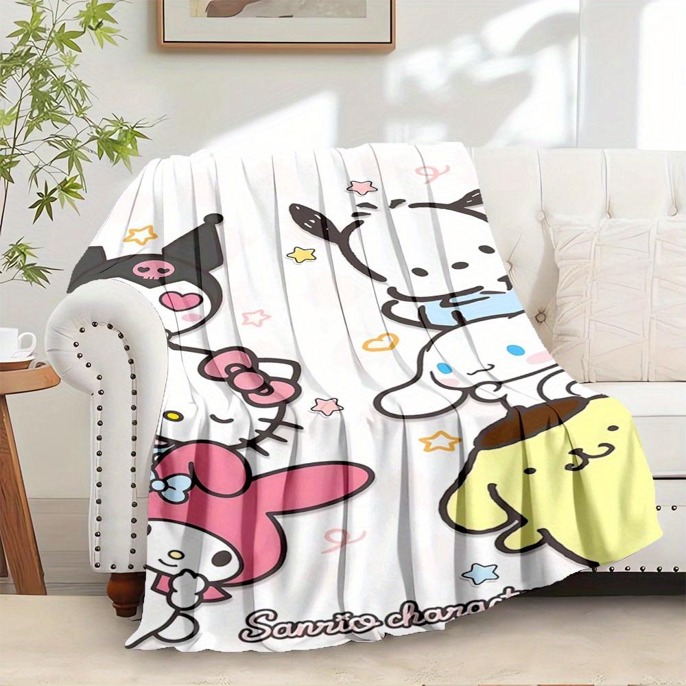 

1pc Sanrio Character Kids Room Decor Cute Cartoon Blanket - Home decoration, suitable for all seasons, comfortable, machine washable, a perf 130x150cm