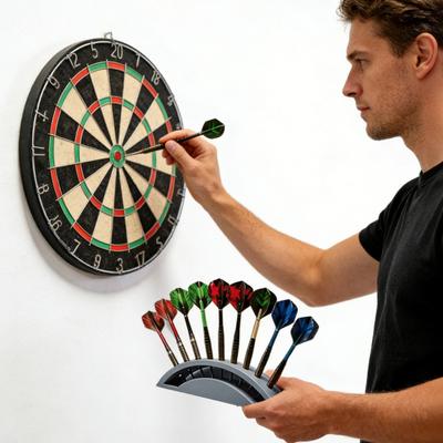 Wall Mount Dart Holder Holds Up To 9 Dart 3D Printed Space Saving Soft Steel Dart Organizer Stand Storage Rack Dart Accessories