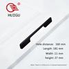 Solid Black Cabinet Door Handle Modern Minimalist Cabinet Drawer Cabinet Handle Wardrobe Closet Handle With Round Holes
