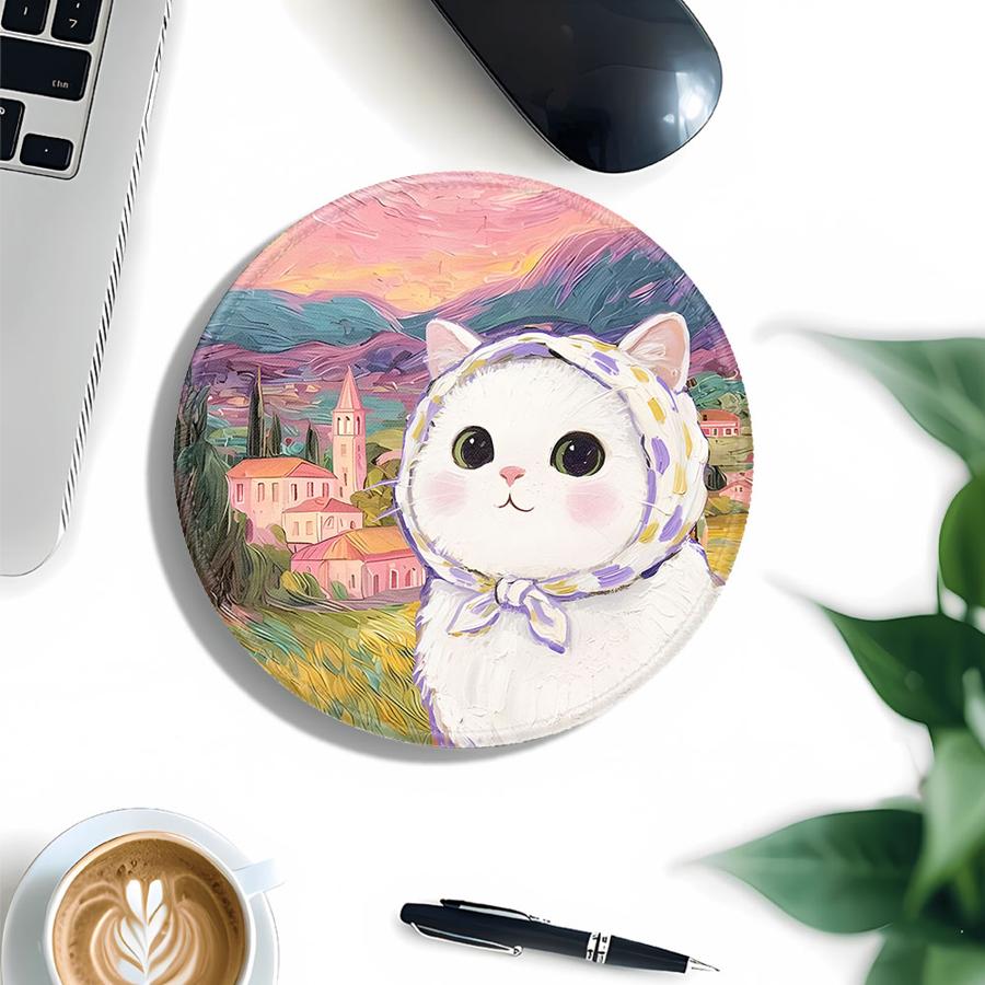 Cute Cat 1pc Mouse Pad Game Console Pad Computer Laptop Pad Keyboard Mouse Pad Office Pad Desk Accessories Anti Slip