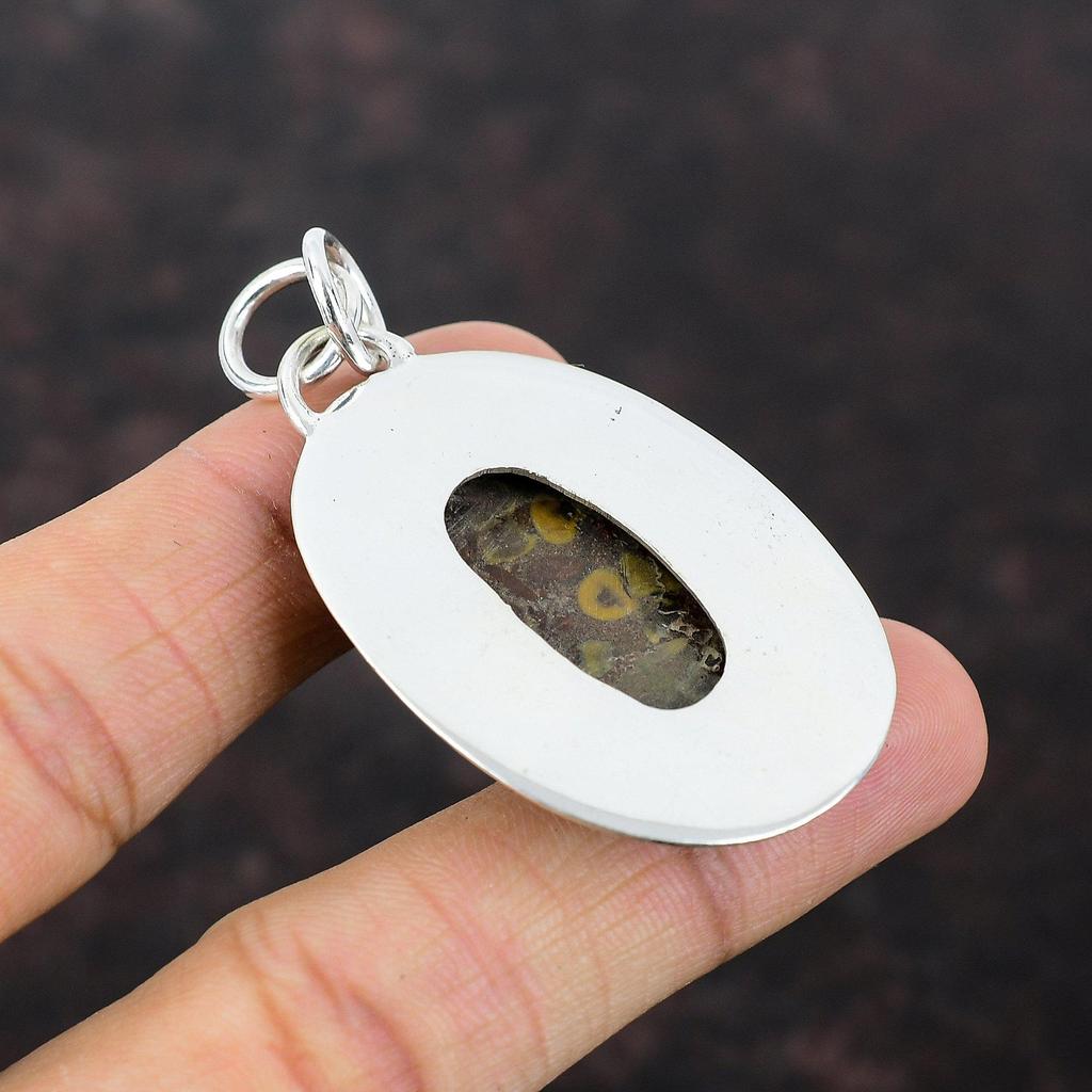 Frukt Jaspis Hänge Mycket Vackert Ädelstenssmycke 925 Sterling Silver Hänge Handgjort Antikt Hänge Gåva Till Vän Unik Design Smycke