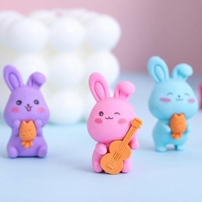 1 Piece Cartoon Cute Kawaii Rabbit Rubber Eraser For Kids Novelty Stationery Office School Supplies