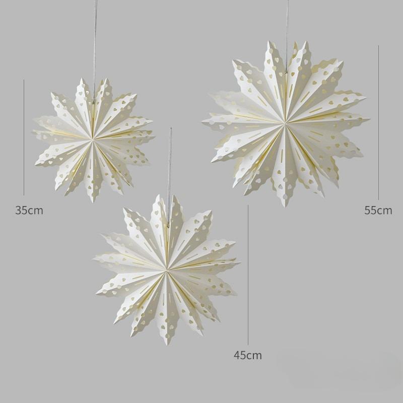 

3 шт. Різдвяна прикраса Орігамі Різдвяні сніжинки Різдвяна вечірка Домашня прикраса для вікна Підвіска Подарунок