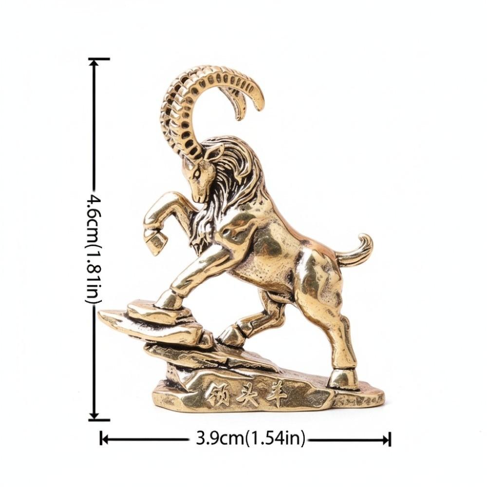 Handmade Brass Ornament Brass Desktop Decoration Collectibles Brass Figurine Office Decor