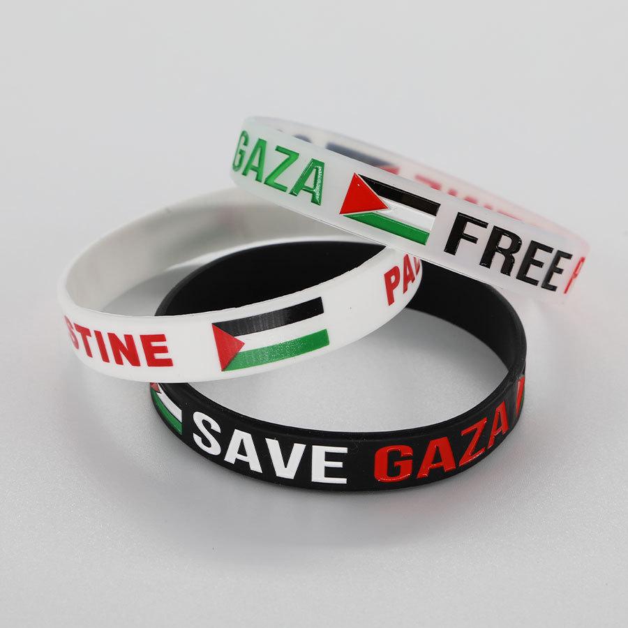 Silikonarmband mit palästinensischer Flagge - Gedenkstück zur Weltmeisterschaft