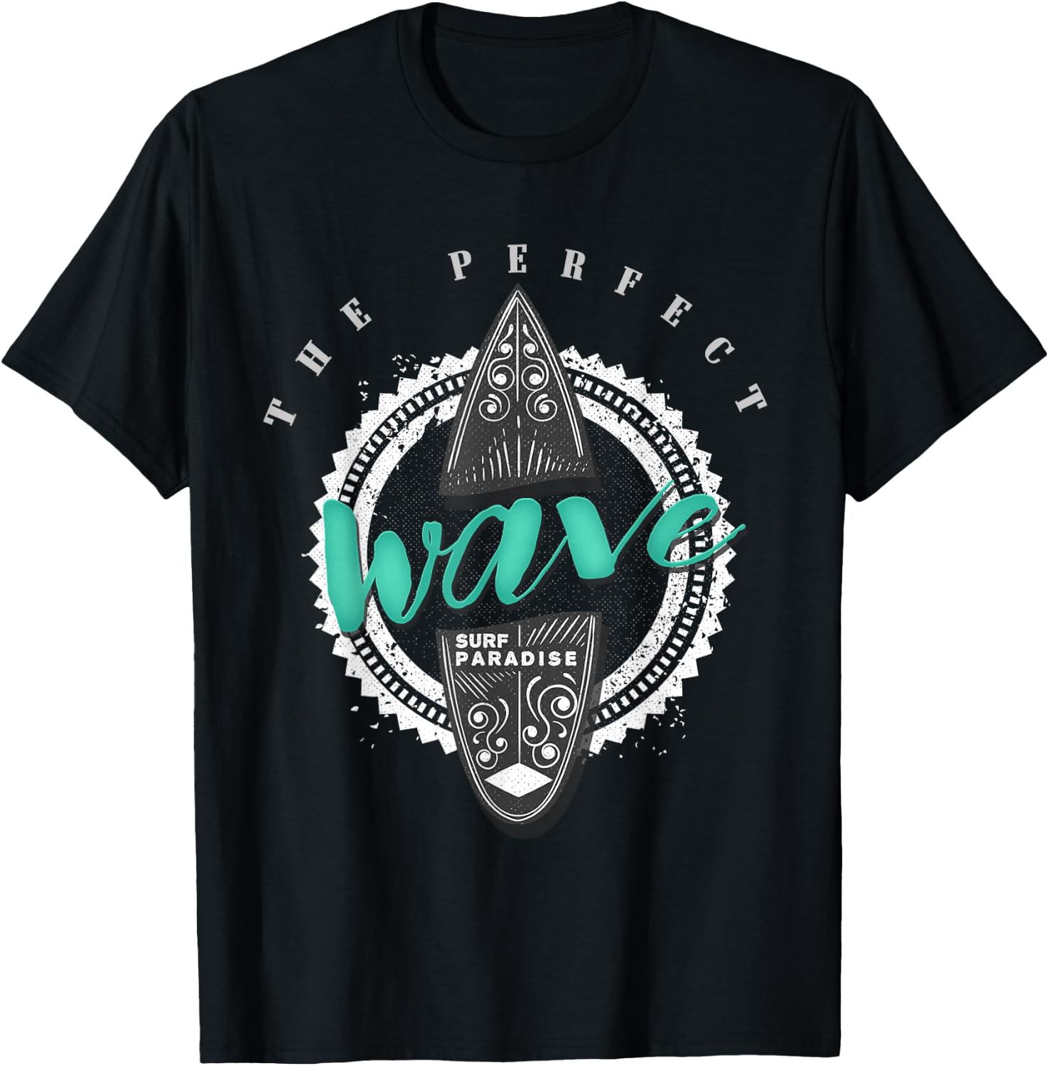Surfing Perfect Wave Surf Paradise Funny Surfer Gift T-Shirt Unisex T-Shirt XXXXL