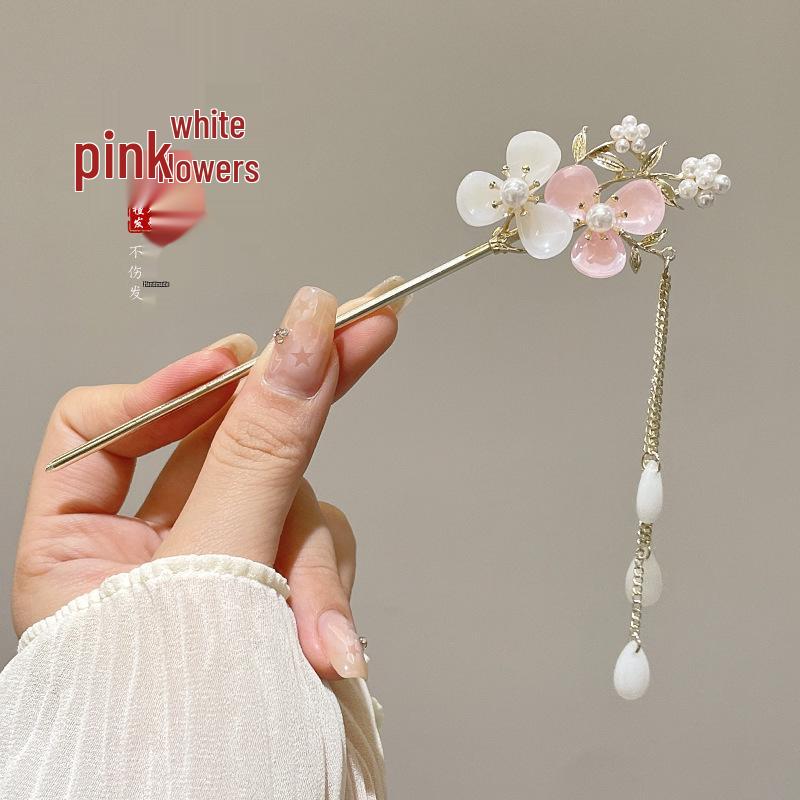 Maiglöckchen Quasten Haarnadel für Damen: Elegante Hanfu-Kopfbedeckung im antiken Stil