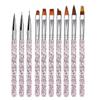 Nail Brush Set 10 Pieces For Art, Brushes Manicure And Accessories