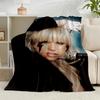 1PC Pop Lady Music Flannel Blanket Gift, Suitable for Both Men And Women, Soft Ideal for Beds And Sofa, Birthday Or Christmas Gift