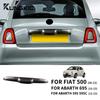 Real Hard Carbon Fiber Sticker For Fiat 500 2008-2025 Abarth 595 695 2012-2025 LHD RHD Car Rear Trunk Lid Tailgate Handle Cover