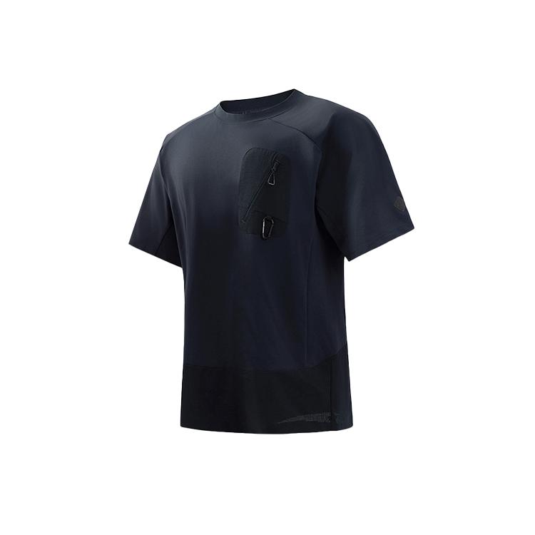 Under Armour Urban Camping Series Quick-Dry Breathable Moisture-Wicking Crew Neck Short Sleeve T-Shirt Men Tops Deep-Sea-Blue 15216145-0108