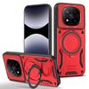 360°Rotating Metal Bracket Magnetic Wireless Charging Armor Phone Case For Xiaomi Redmi Note 14 14S 13 Pro 15 15C 14C Back Cover