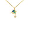 Necklace Accessory - Planet Necklace for Women. New Style Necklace. Versatile and High-end. Lockbone Chain Accessory.