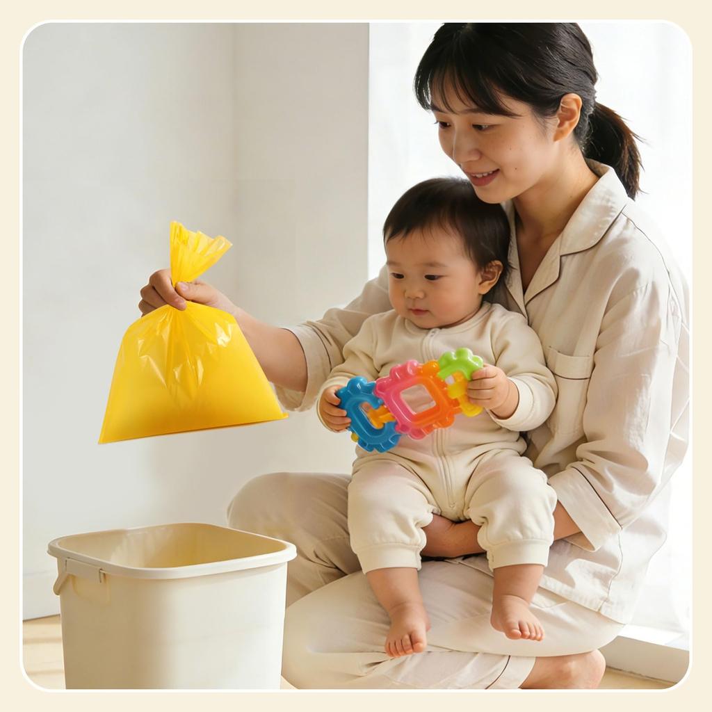 Freshguard Diaper 220 for Diaper Pet Baby and Adult Food Waste Garbage Septic Dog Poop Thorough Deodorization Odor-Free Bags, Small, count, Disposal,