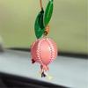 Versatile Pomegranate Leather Charm Keychain High Quality Leather Pomegranate Charm for Versatile Use in Cars and Bags