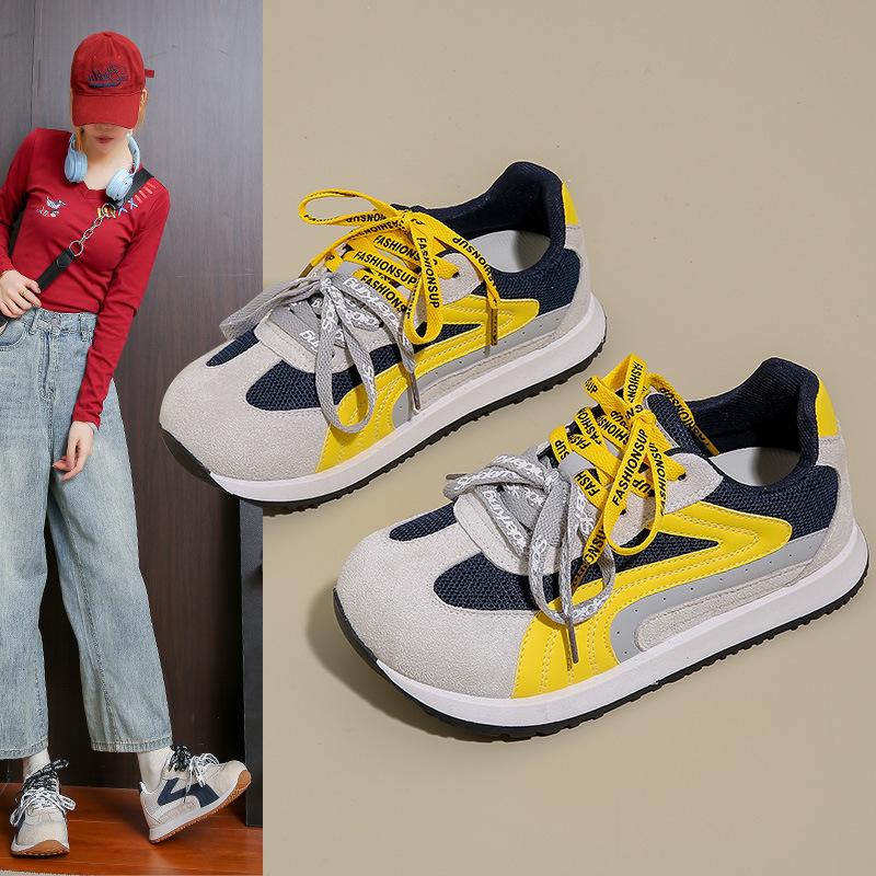 Fashion Retro Autumn Women Sneakers 2025 New Simple Popular Woman Casual Walking Shoes Trend Mesh Breathable Running Shoes Zapatos Mujer