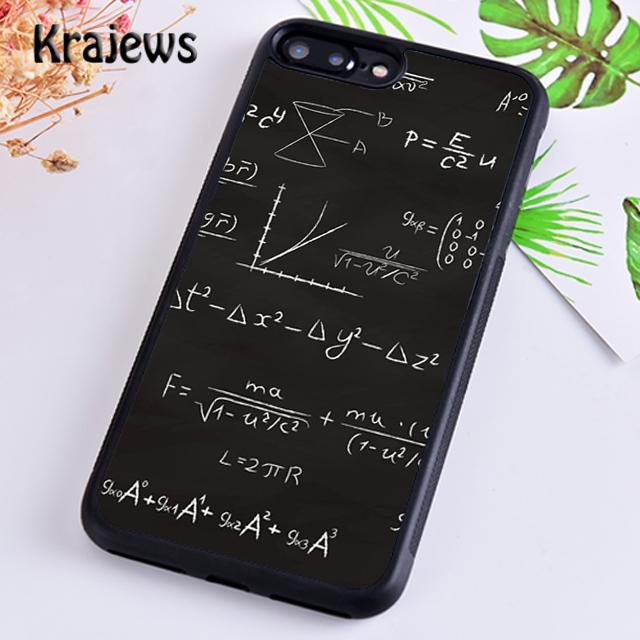 Krajews Math Formulas of Rubber Equations Phone Case Cover For iPhone 17 Air 16 15 14 plus 12 13 pro max Fundas