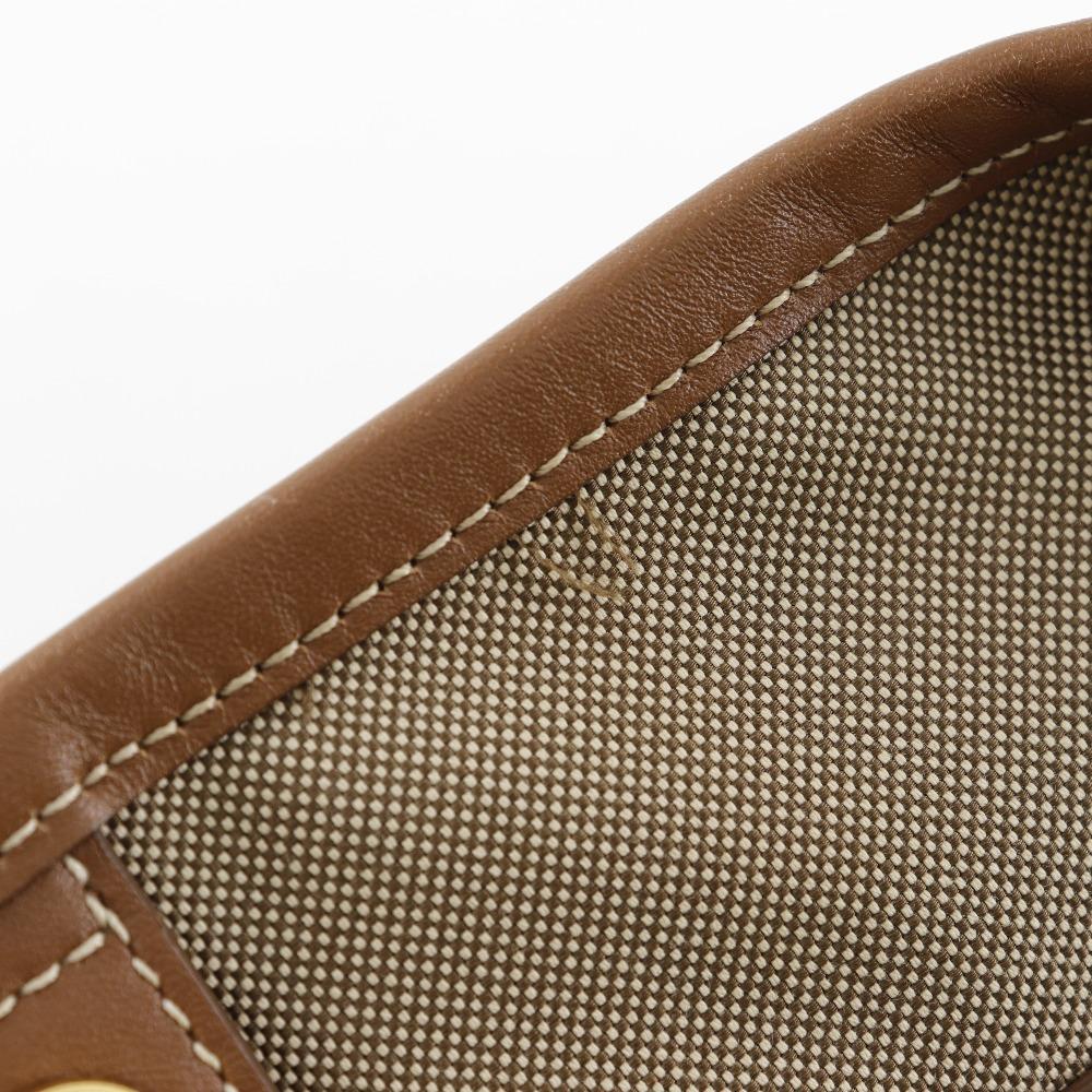Prada Logo Handbag BN1841 2WAYShoulder Beige Canvas/leather Women Used
