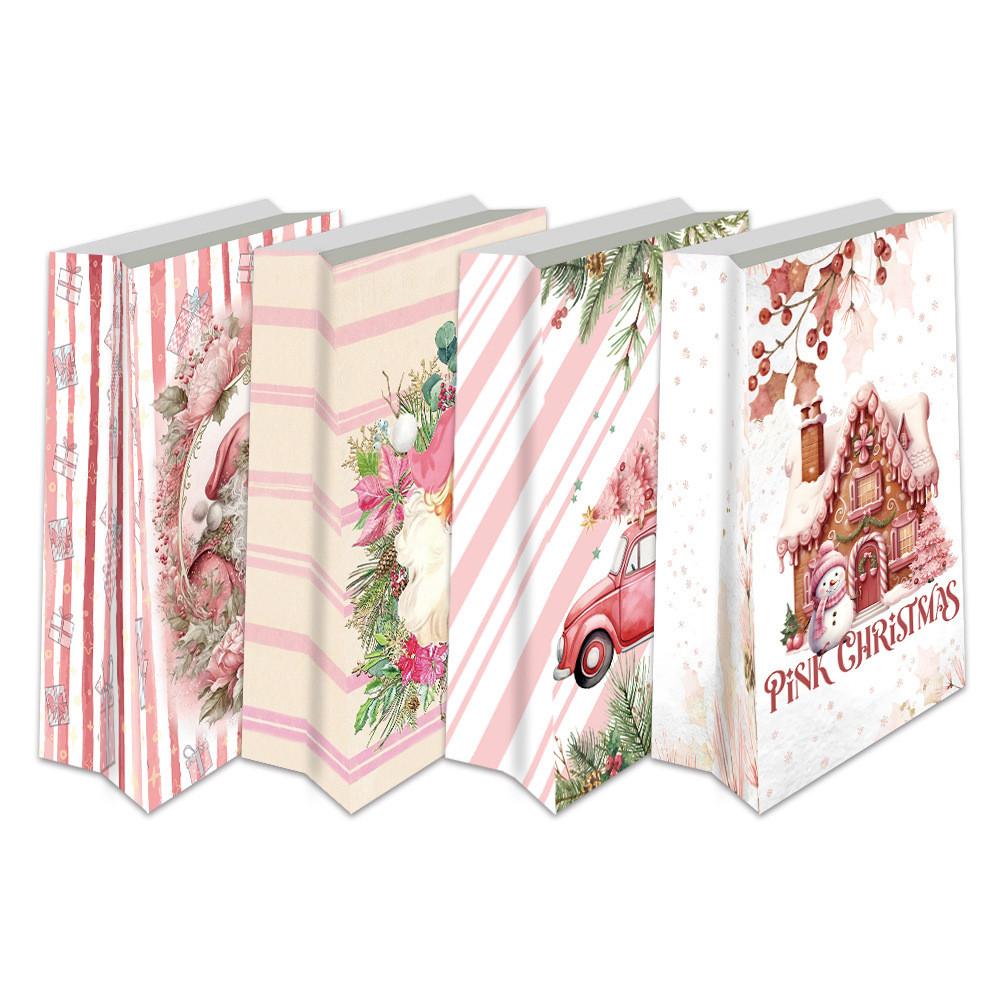 Food Christmas Candy Packaging Bags Holiday Party Decor With Stickers Adhesive