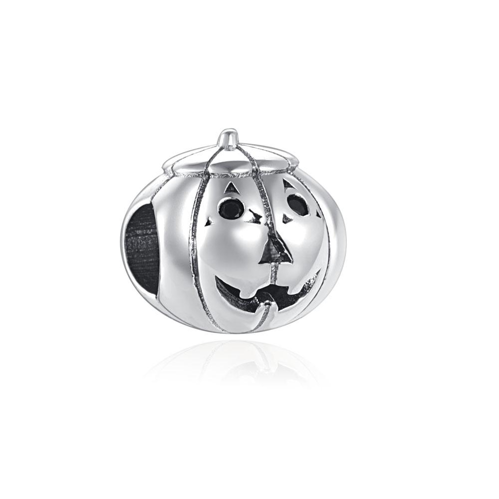 Scared Skeleton Ghost Series 925 Silver Charm Halloween hat Bead Fit Women Bracelet Jewelry For Gift