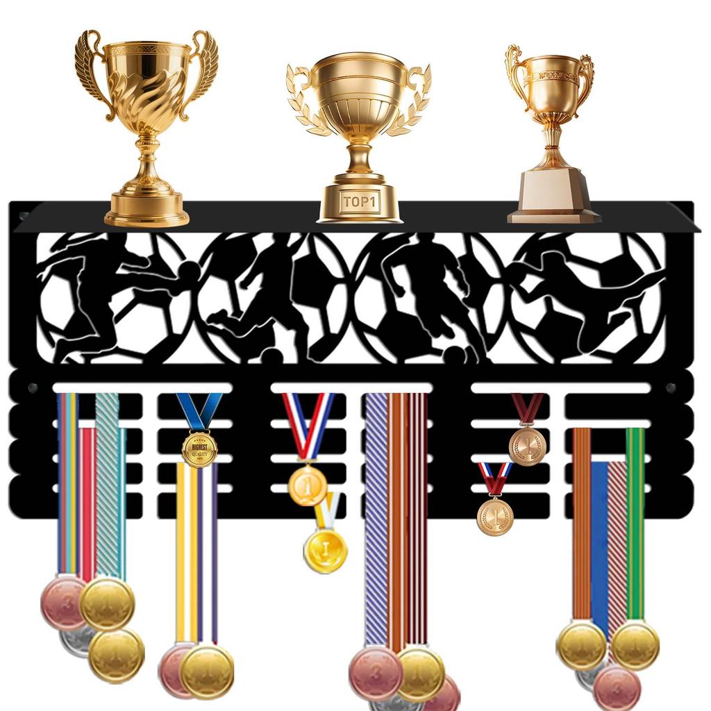 Hanger Wall Mount Display Rack with Hooks for Awards and Medals - Model JH26160