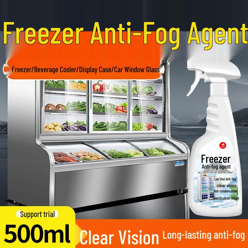 

Freezer & Goggles Anti-Fog Agent: Prevents Fogging on Glass Display Cabinets and Mirrors.