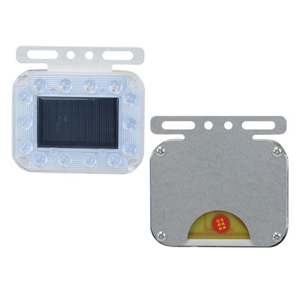 Truck Solar Powered Warning Flashing Lights Anti Collision Truck Tail Flashing Light Touch Switch Wireless Strobe Triangle Lamp