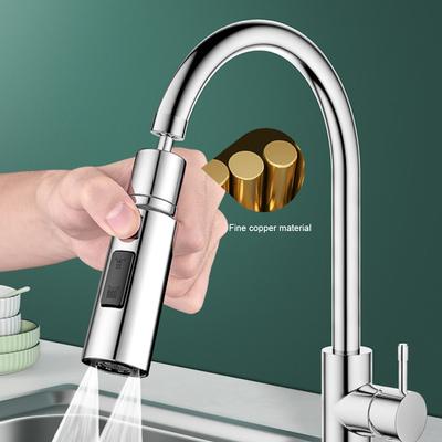 360 Degree Rotatable Faucet Extender Bathroom Anti-splash Tap Extender Adapter Faucet Washbasin Sprayer Saving Water Tap Nozzle