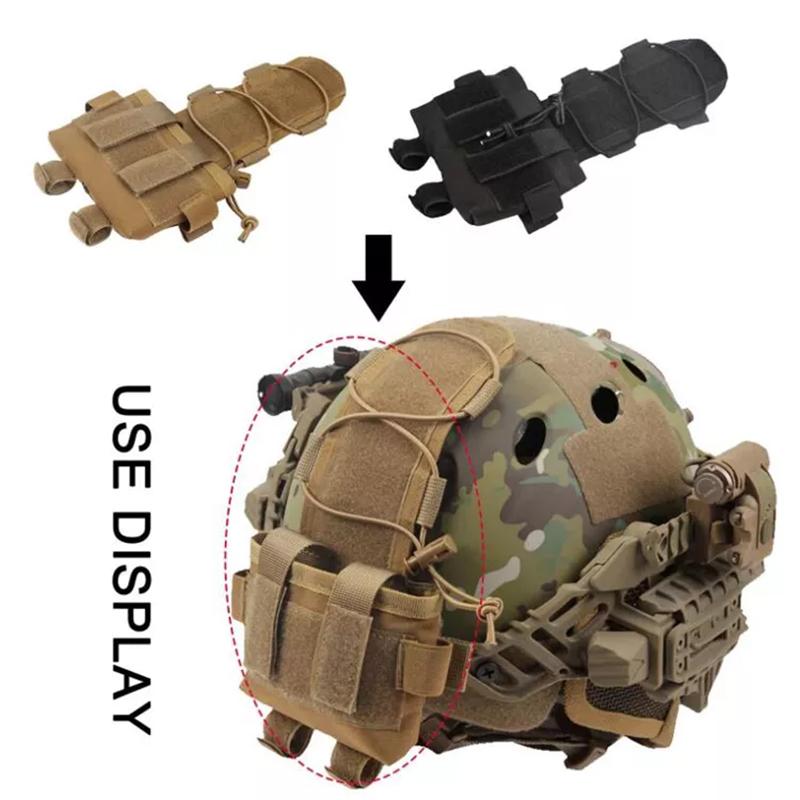 BOOIU MK2 Tactical Helmet Battery Pouch Counterweight Pack Fast Helmet Militar Airsoft Battery Pack Helmet Accessories Hunting