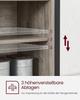 Sideboard, Kitchen Cabinet, Storage Cabinet With 2 Sliding Doors, 33 X 100 X 80 Cm, Adjustable Shelves, Country Style,