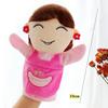 High Quality Portable Plush Storytelling Puppet 25CM Cartoon Story Hand Puppet Familys Members Finger Puppetry Toy