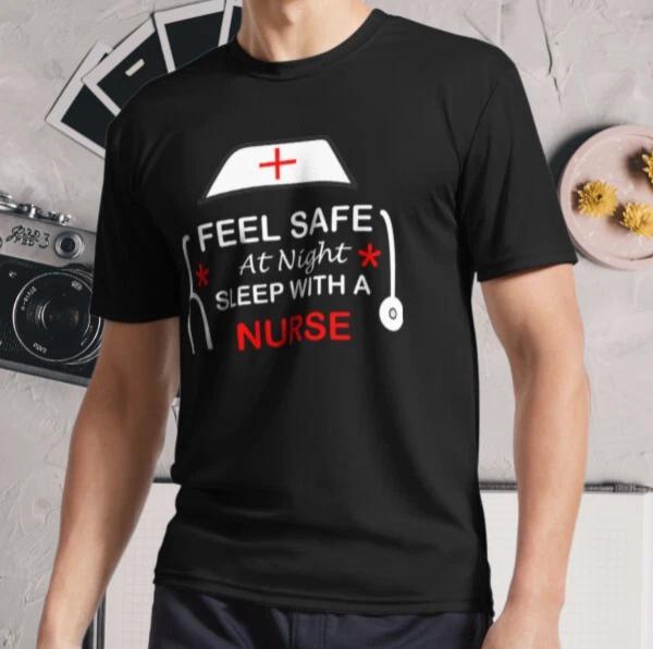 New Shirt Feel Safe At Night Sleep With Active Logo T-Shirt Funny Size S - 5XL 2XL