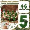 Fashion Cartoon Creative Birthday Candles Party Digital Candles