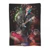 Rock Star Johnny Hallyday Rock'n Roll Blankets Sofa Throw Blanket Throw Blankets for  Bedroom Outdoor Throws Bedspread Quilt