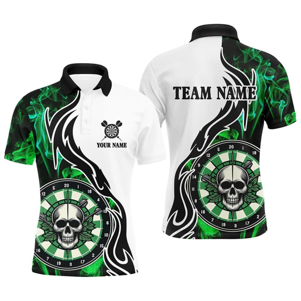 Polo T-shirt with fashionable dart pattern, 3D printed T-shirt, loose and breathable men's sports T-shirt