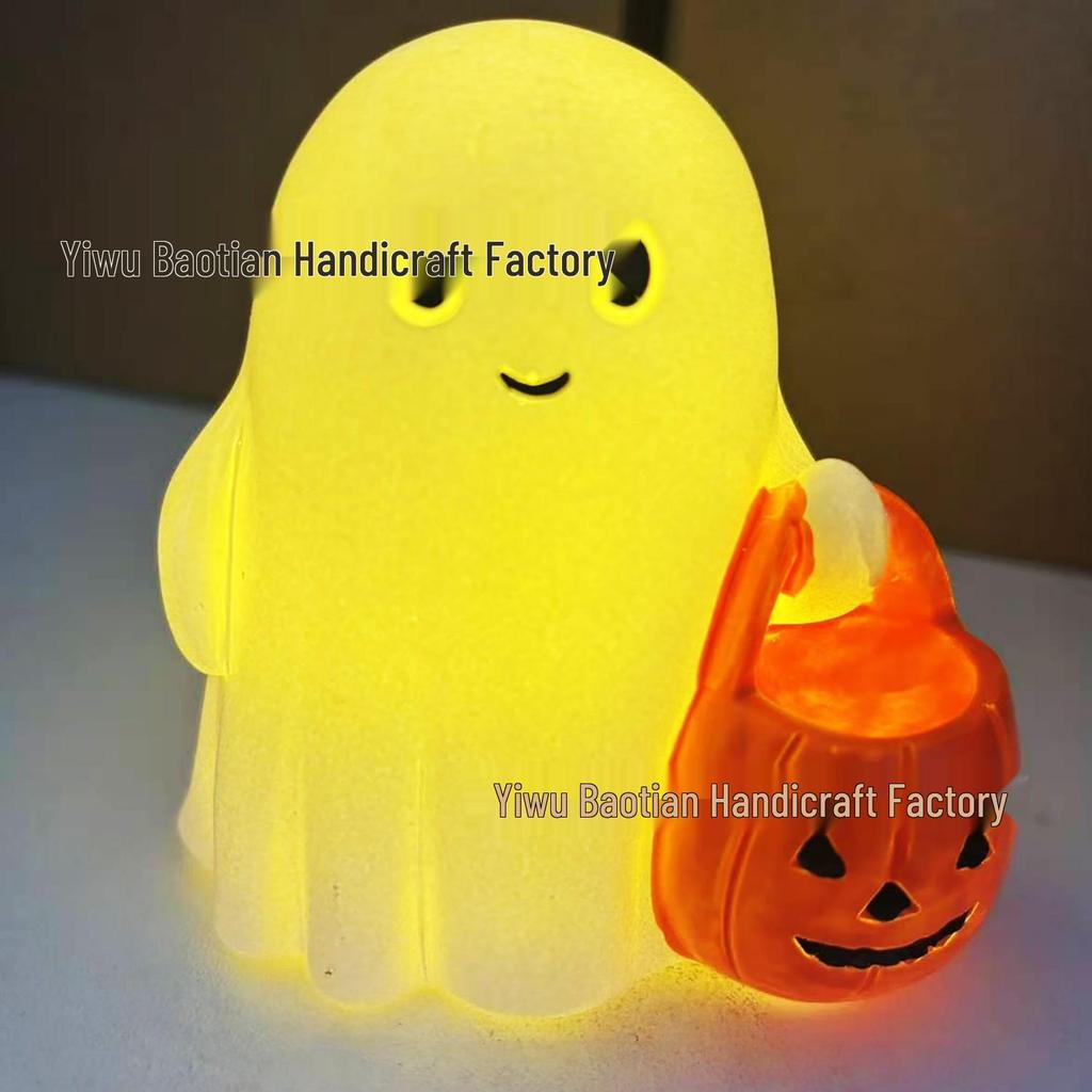 Halloween Ghost Party Decoration - Cute White Ornament for Yard or Desktop