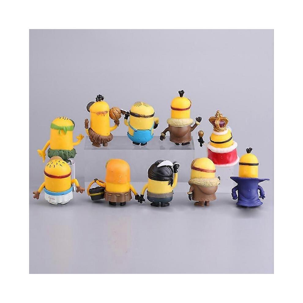 10pcs PVC Mini Figure Toys for Kids, Birthday Gift, Minions Models