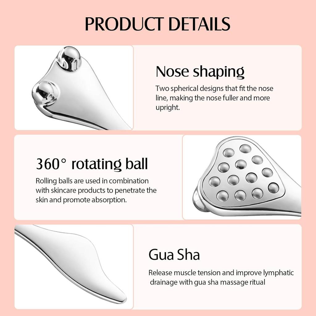 Household Face Massage Ball Point Pressing Ion Skin Beautifying Beauty Wrinkle Removing Lifting and Tightening Health Care Tools