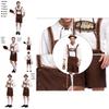 Stilvolle Herren Oktoberfest Kleidung Cosplay Kostüm Mit Einfarbigem Hemd Und Hosenträgern