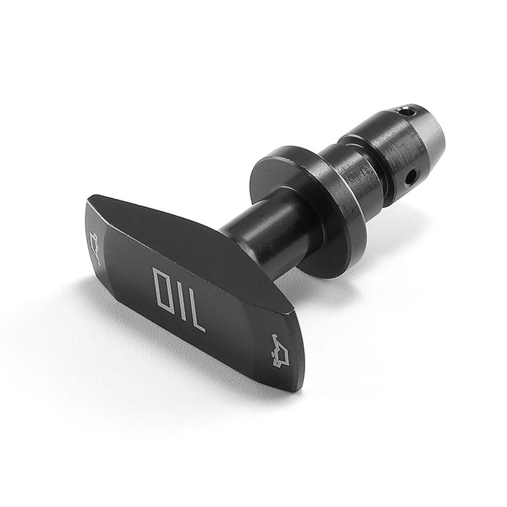 Car Universal Oil Dipstick Pull Handle Engine Oil Pullhandle Aluminum Billet Automobile Replacement Modification Decoration