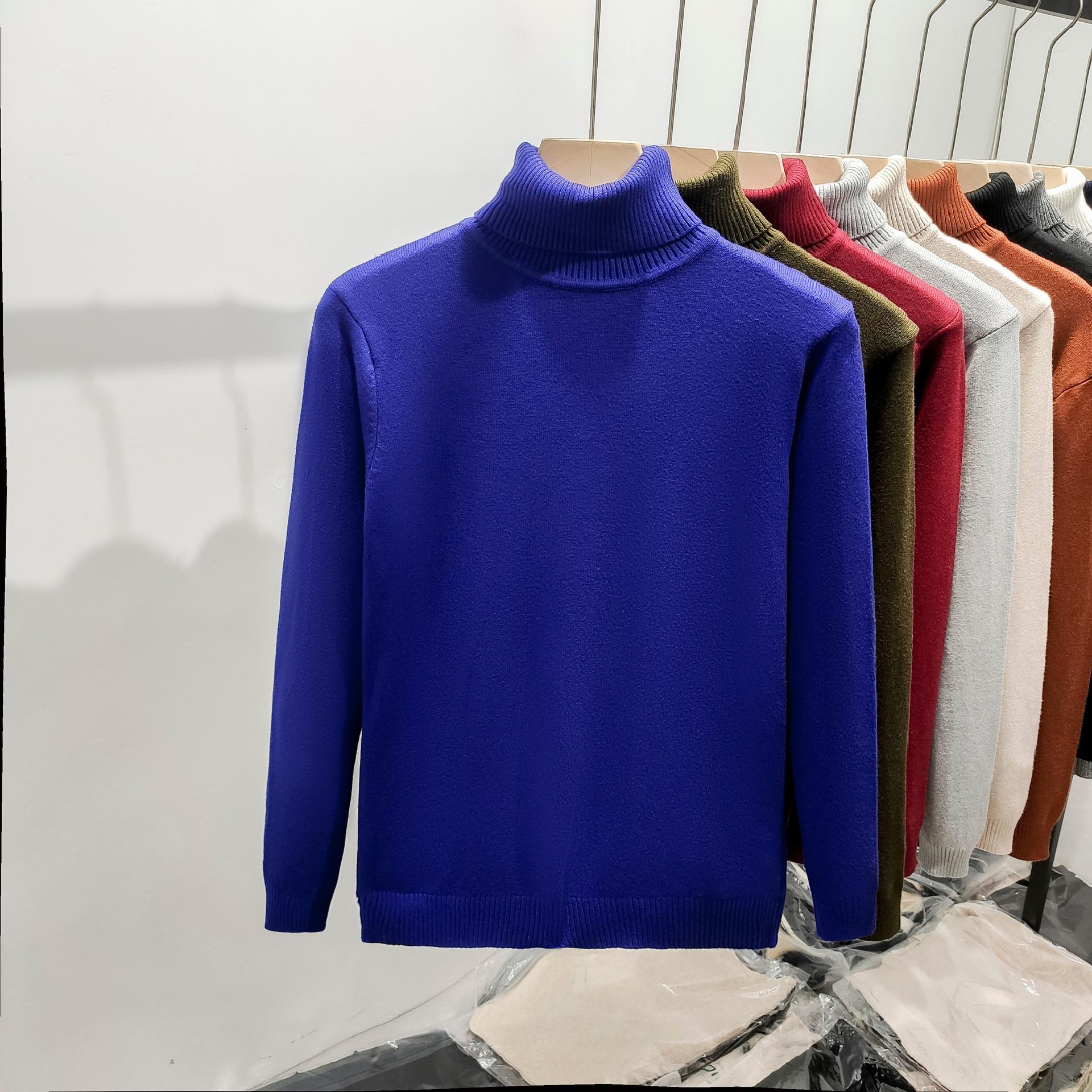 

Чоловічий Модний Бренд Водолазка - Вільний, Теплий, Товстий, для Осені/Зими 3XL