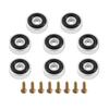 8 Pcs Cutting Board Feet with Non Slip Pads Aluminum Alloy Feet Legs with Rubber Feet and Screws Kit for Furniture Chair Cabinet