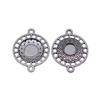 Filigree Diamond Shaped Connectors Ornate Multi Loop Links For Jewelry