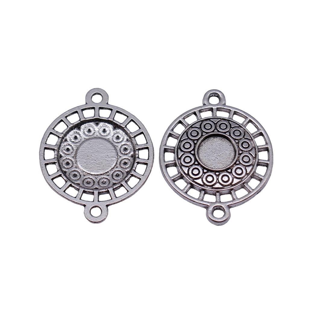 Filigree Diamond Shaped Connectors Ornate Multi Loop Links For Jewelry